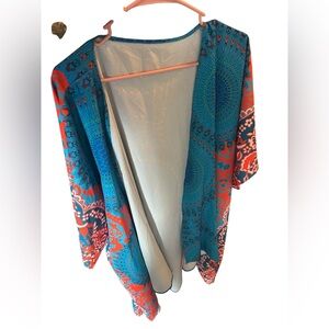 Colorful Open-Front Women's BOho top
One size fits most NWOT